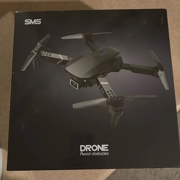 New SMS DRONE 4K HD Dual Camera Avoid Obstacles Android IOS Compatible MSRP $299